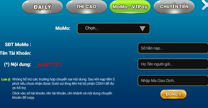 X29 Club nap tien