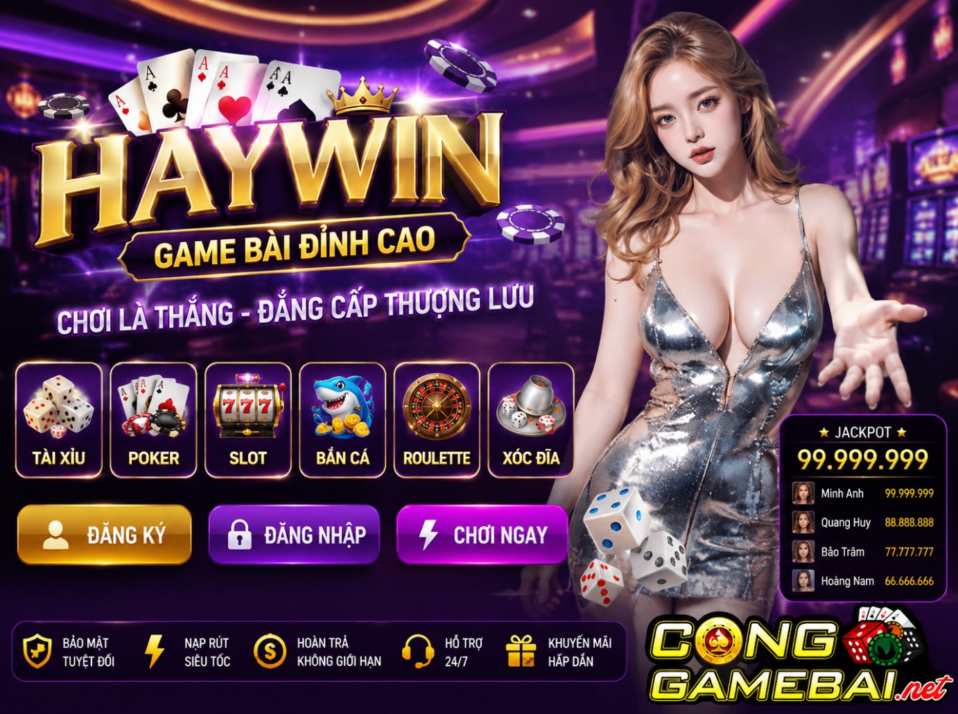 Haywin – Game Đổi Thưởng Trực Tuyến Hấp Dẫn Với Trải Nghiệm Đỉnh Cao